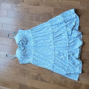 No Boundaries blue floral dress medium